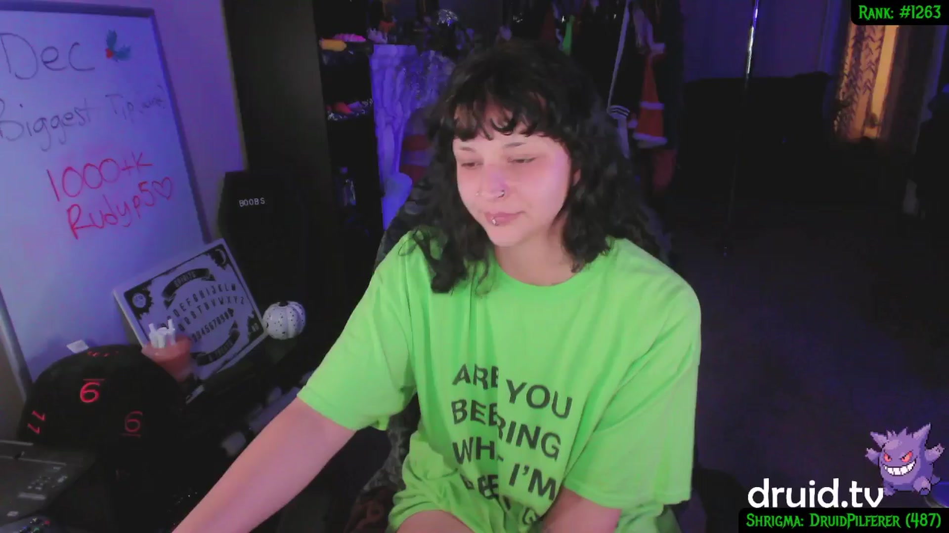 Gallery image thumbnail from druidjpg's myfreecams stream on, 12/24/2024, 05:36 image 20 of 20