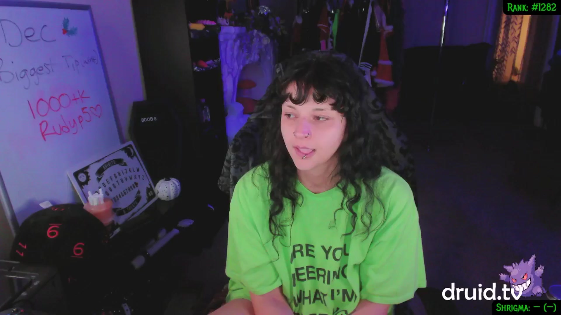 Gallery image thumbnail from druidjpg's myfreecams stream on, 12/24/2024, 05:36 image 5 of 20