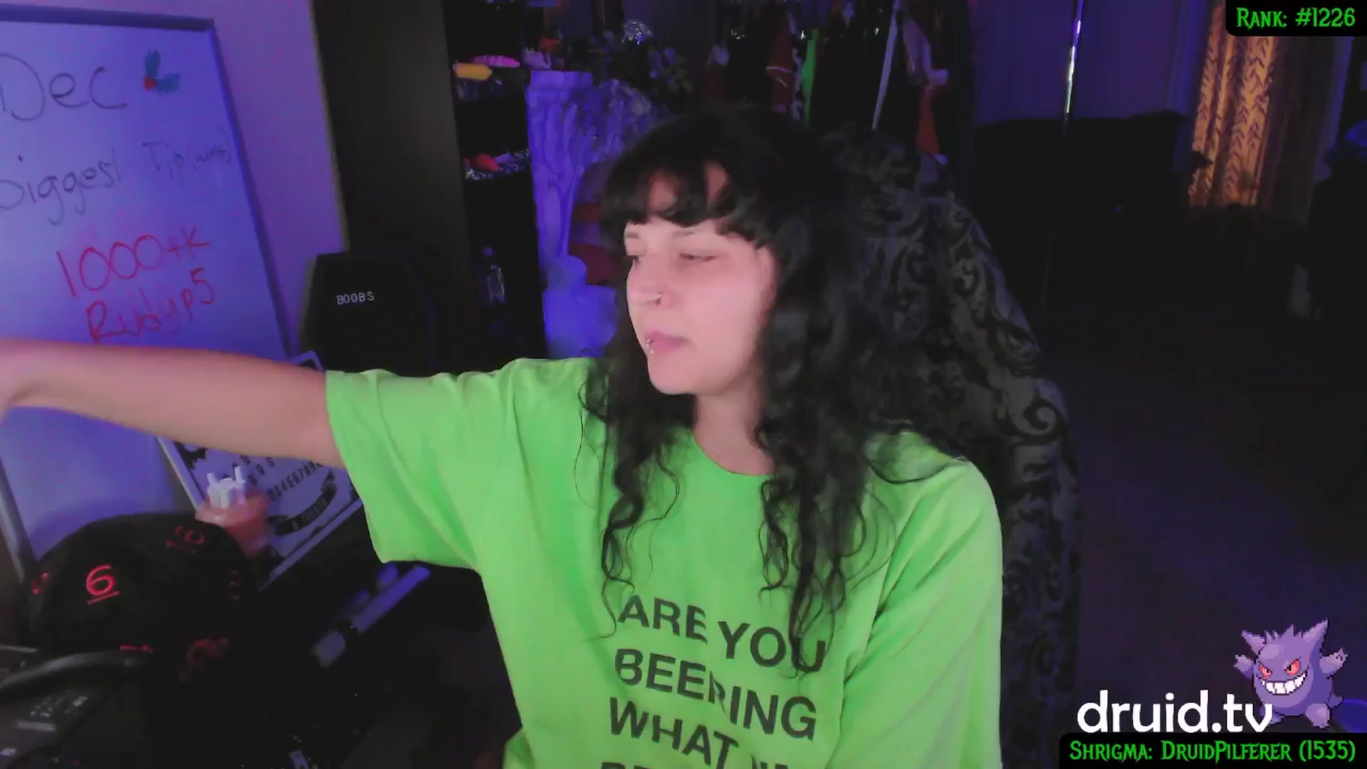 Gallery image thumbnail from druidjpg's myfreecams stream on, 12/24/2024, 06:21 image 17 of 20