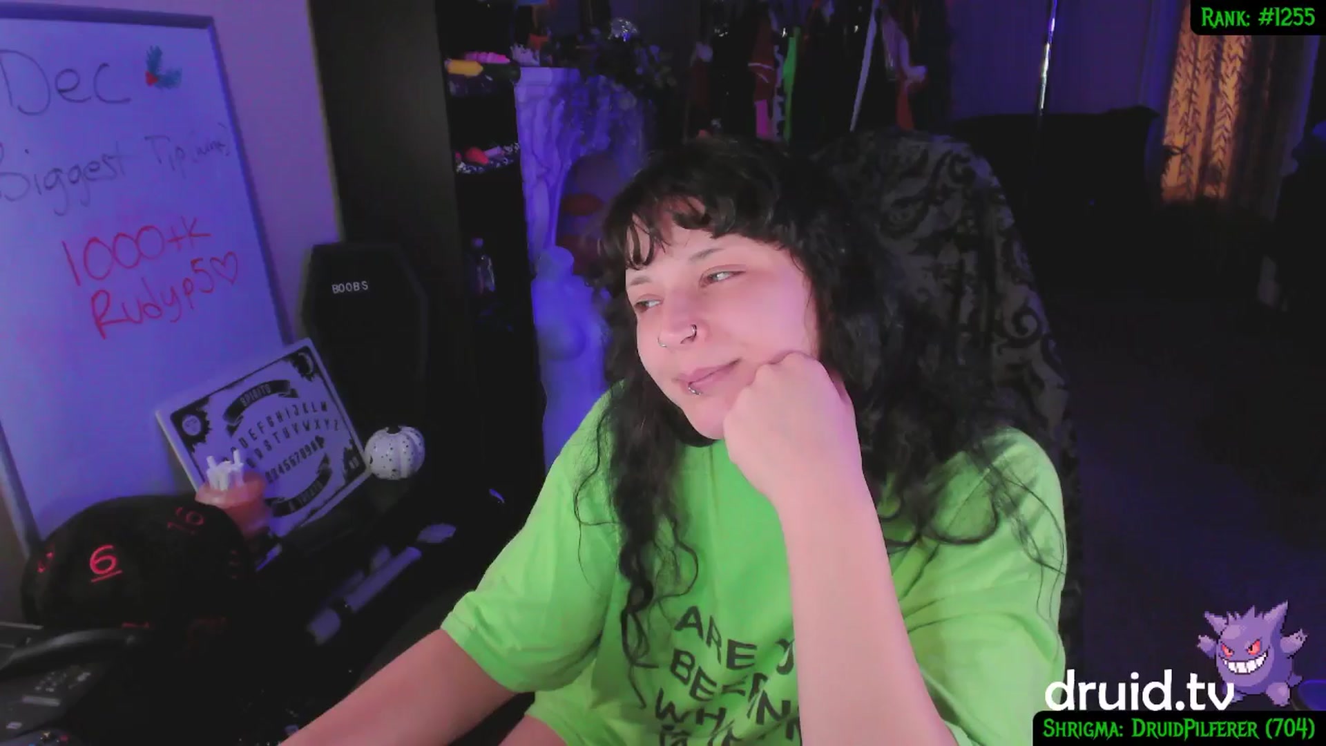 Gallery image thumbnail from druidjpg's myfreecams stream on, 12/24/2024, 06:21 image 1 of 20