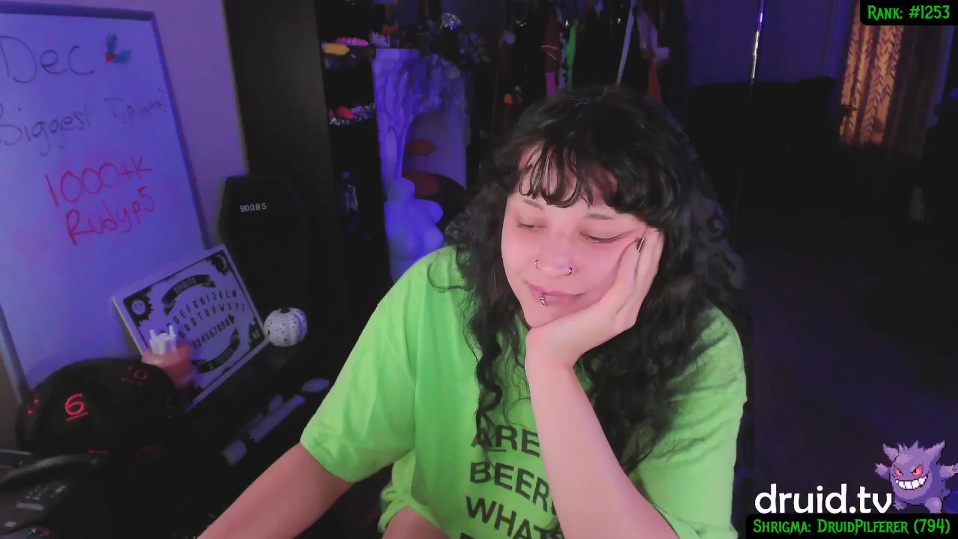 Gallery image thumbnail from druidjpg's myfreecams stream on, 12/24/2024, 06:21 image 4 of 20