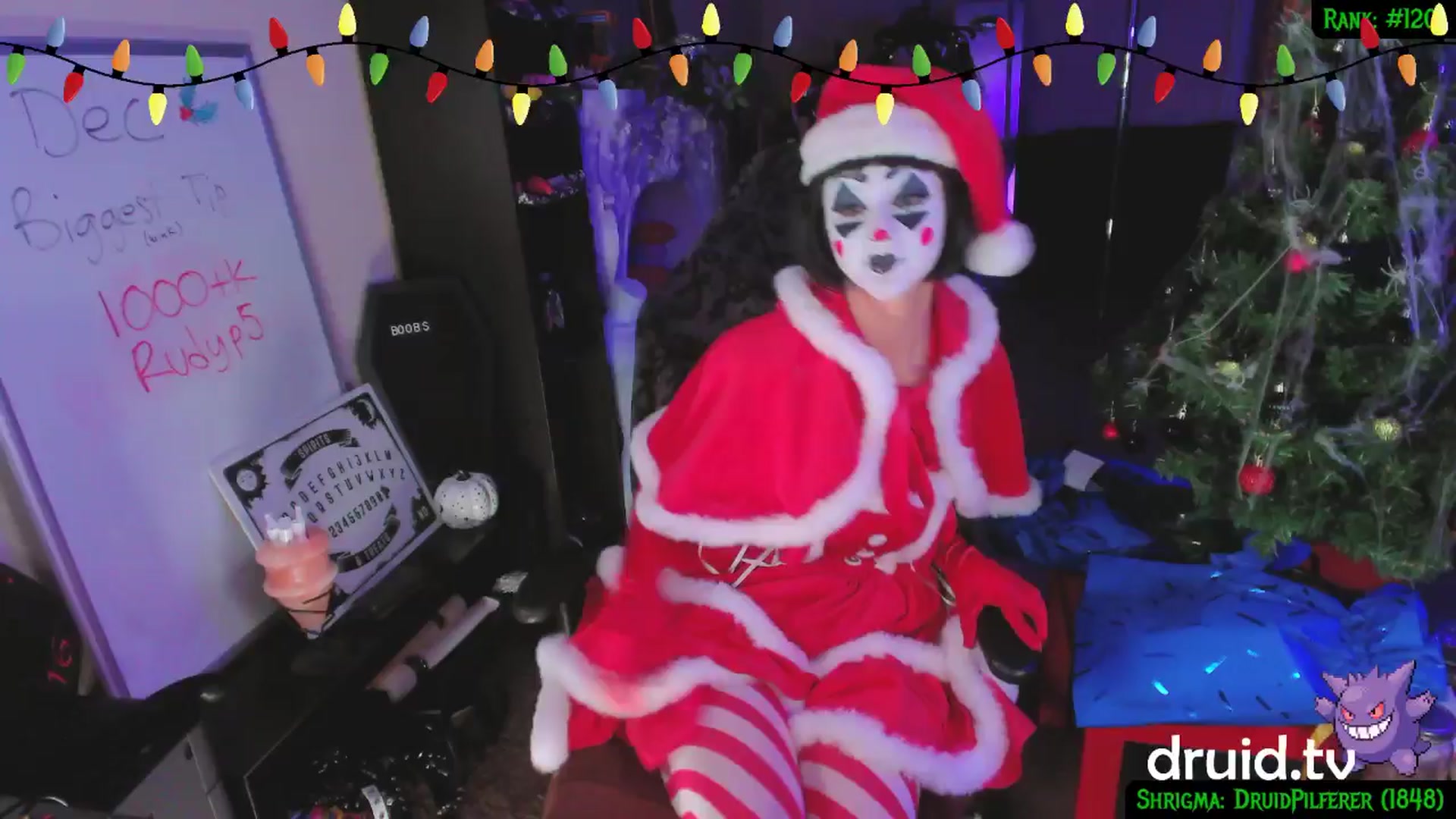Gallery image thumbnail from druidjpg's myfreecams stream on, 12/26/2024, 05:20 image 12 of 20