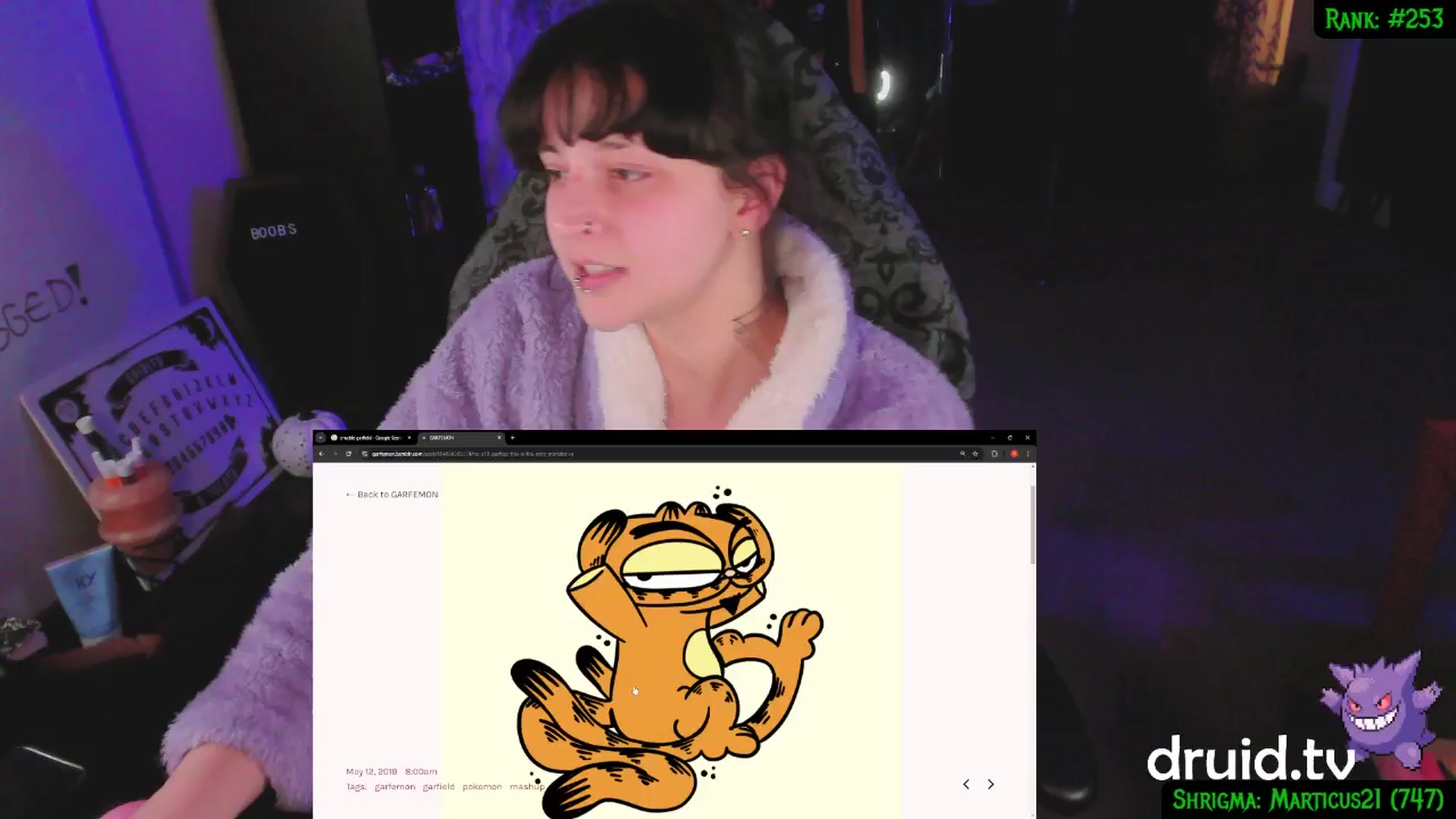 Gallery image thumbnail from druidjpg's myfreecams stream on, 01/17/2025, 05:40 image 12 of 20