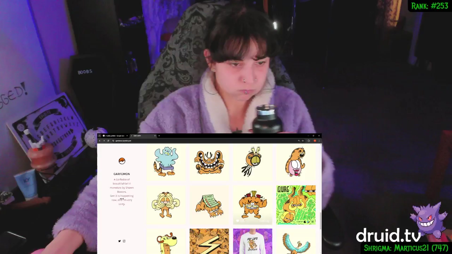 Gallery image thumbnail from druidjpg's myfreecams stream on, 01/17/2025, 05:40 image 13 of 20