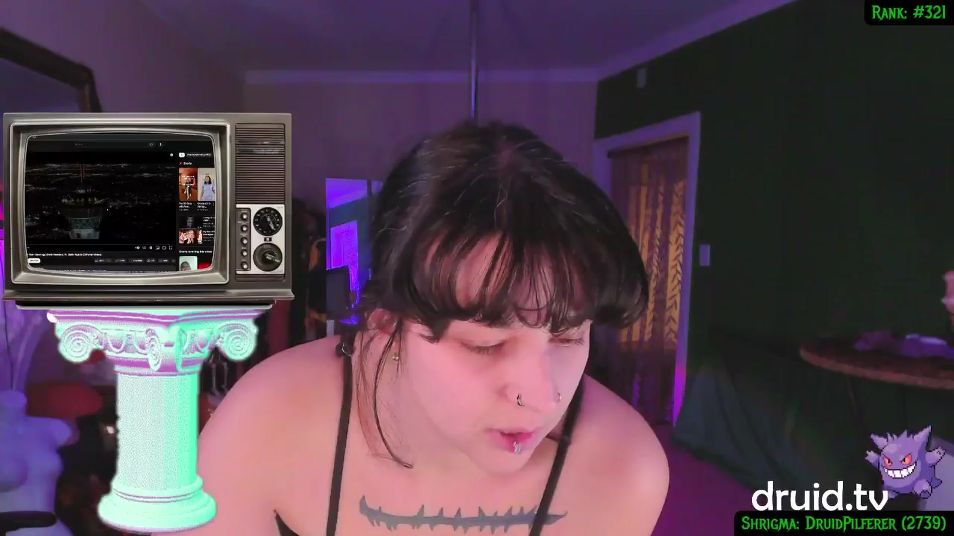 Gallery image thumbnail from druidjpg's myfreecams stream on, 01/22/2025, 04:15 image 9 of 20