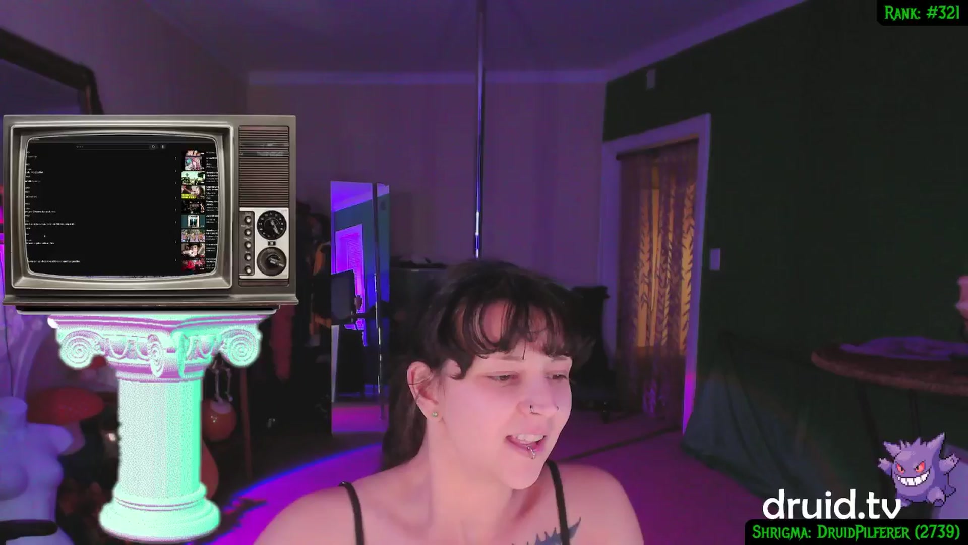 Gallery image thumbnail from druidjpg's myfreecams stream on, 01/22/2025, 04:15 image 13 of 20