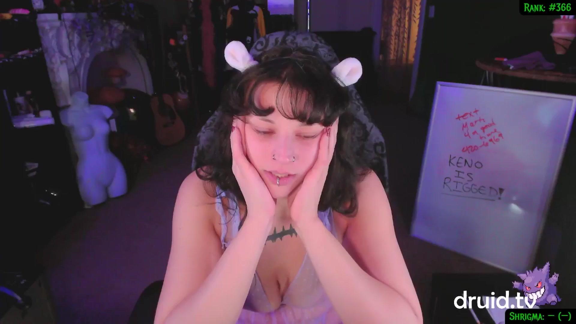 Gallery image thumbnail from druidjpg's myfreecams stream on, 01/24/2025, 05:54 image 3 of 20