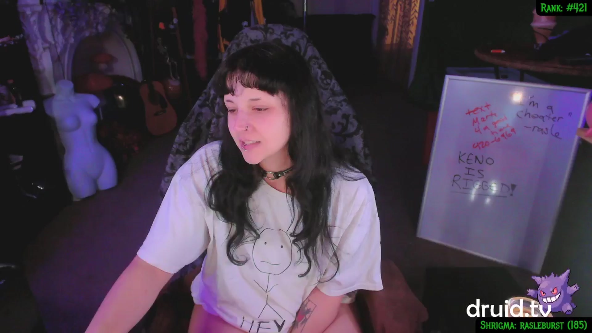 Gallery image thumbnail from druidjpg's myfreecams stream on, 01/28/2025, 05:32 image 7 of 20