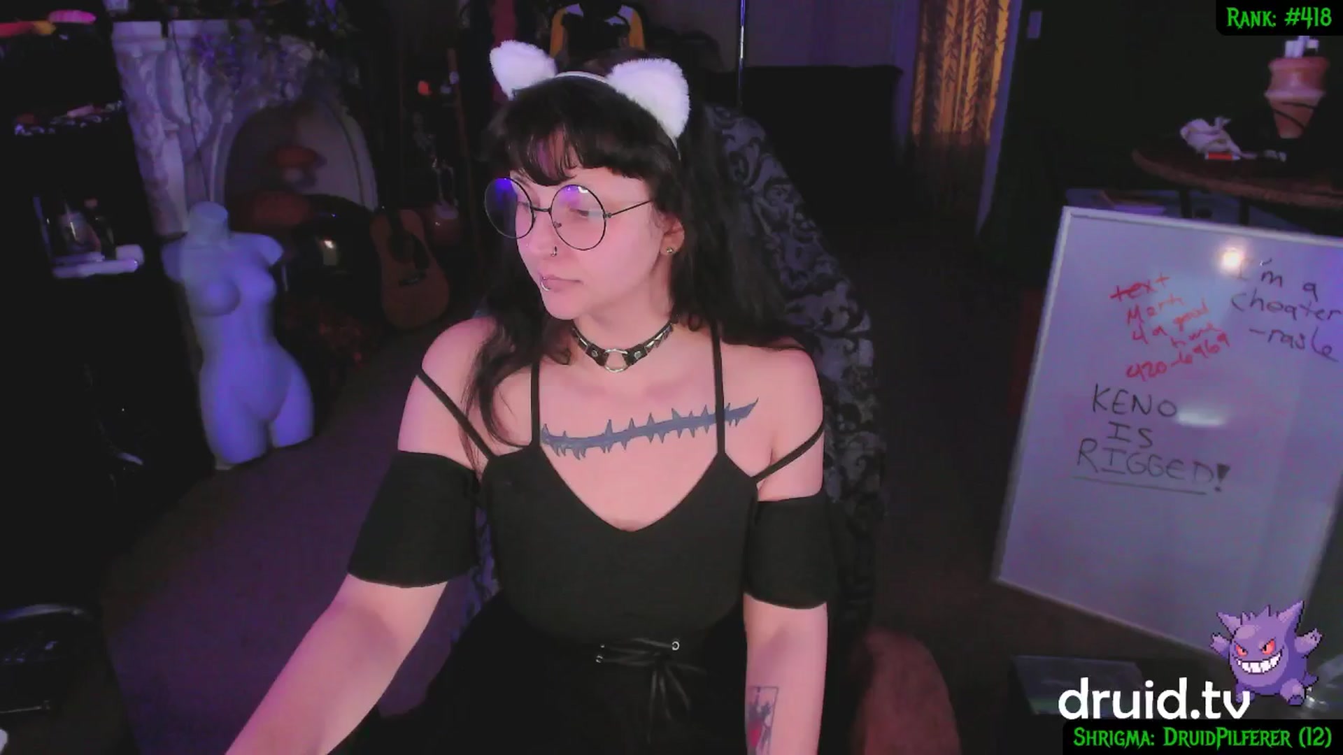 Gallery image thumbnail from druidjpg's myfreecams stream on, 01/29/2025, 06:05 image 7 of 20