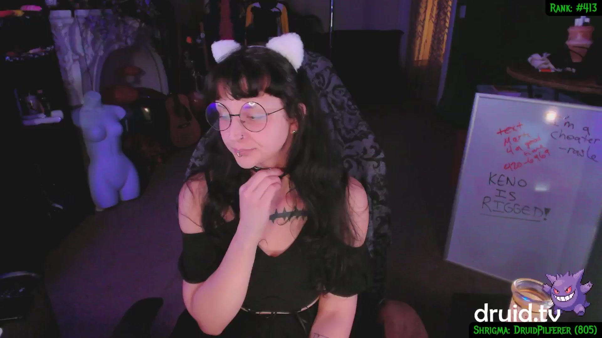 Gallery image thumbnail from druidjpg's myfreecams stream on, 01/29/2025, 06:05 image 14 of 20