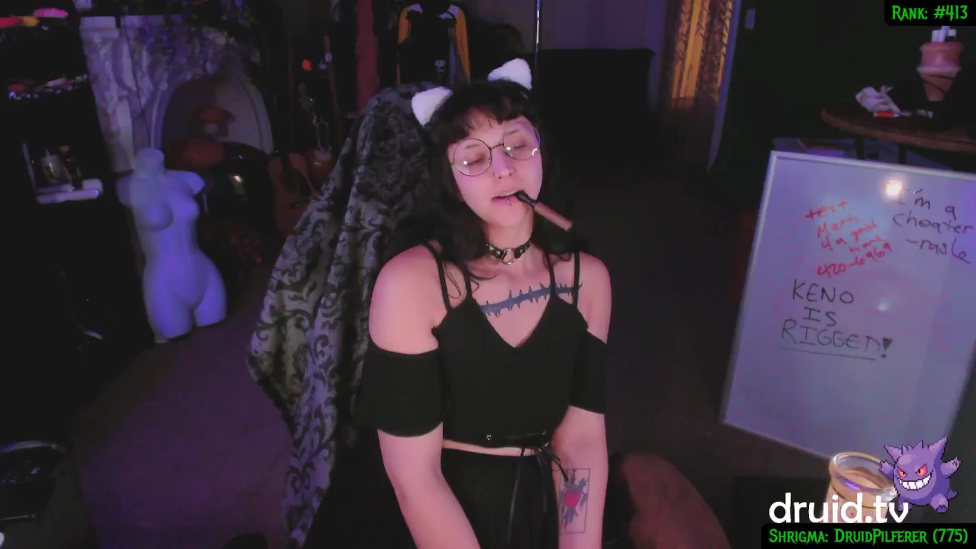 Gallery image thumbnail from druidjpg's myfreecams stream on, 01/29/2025, 06:05 image 13 of 20