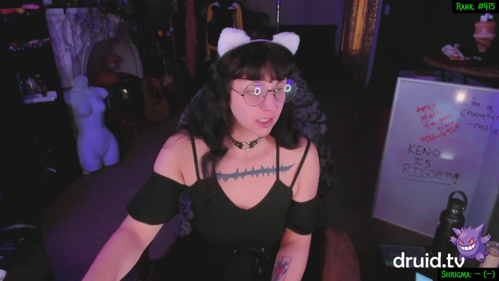 Gallery image thumbnail from druidjpg's myfreecams stream on, 01/29/2025, 06:05 image 1 of 20