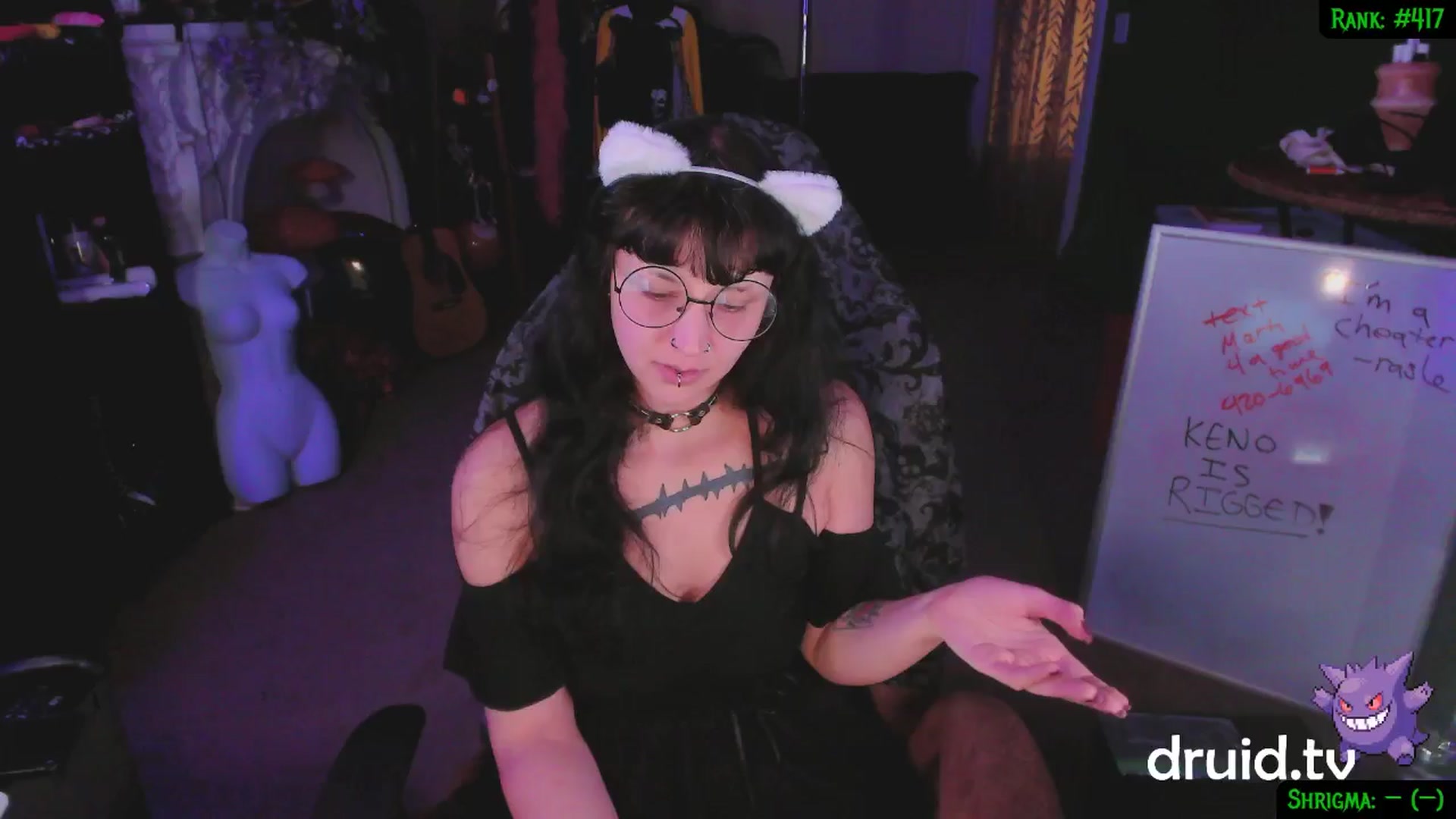 Gallery image thumbnail from druidjpg's myfreecams stream on, 01/29/2025, 06:05 image 5 of 20