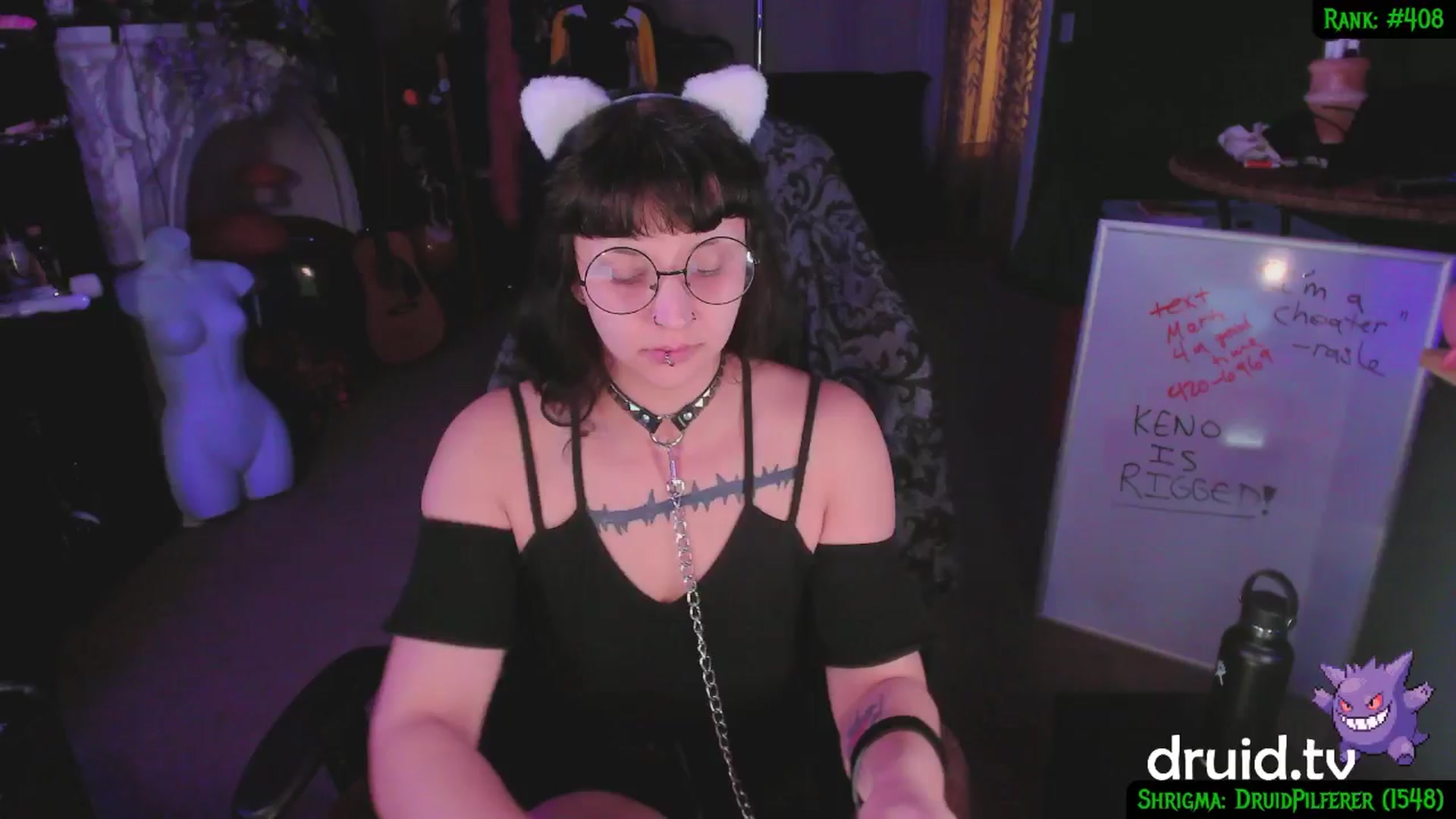 Gallery image thumbnail from druidjpg's myfreecams stream on, 01/29/2025, 06:05 image 16 of 20