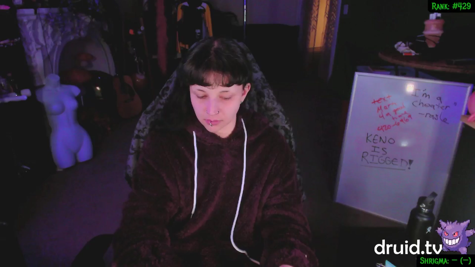Gallery image thumbnail from druidjpg's myfreecams stream on, 01/30/2025, 05:03 image 2 of 20