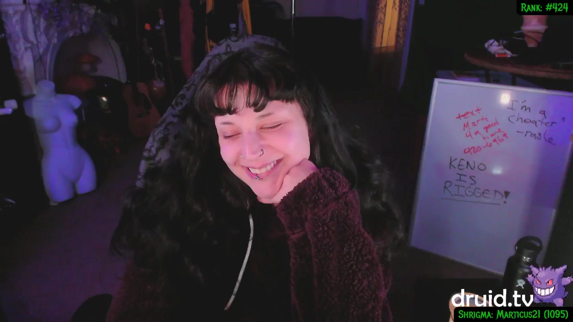 Gallery image thumbnail from druidjpg's myfreecams stream on, 01/30/2025, 05:03 image 19 of 20