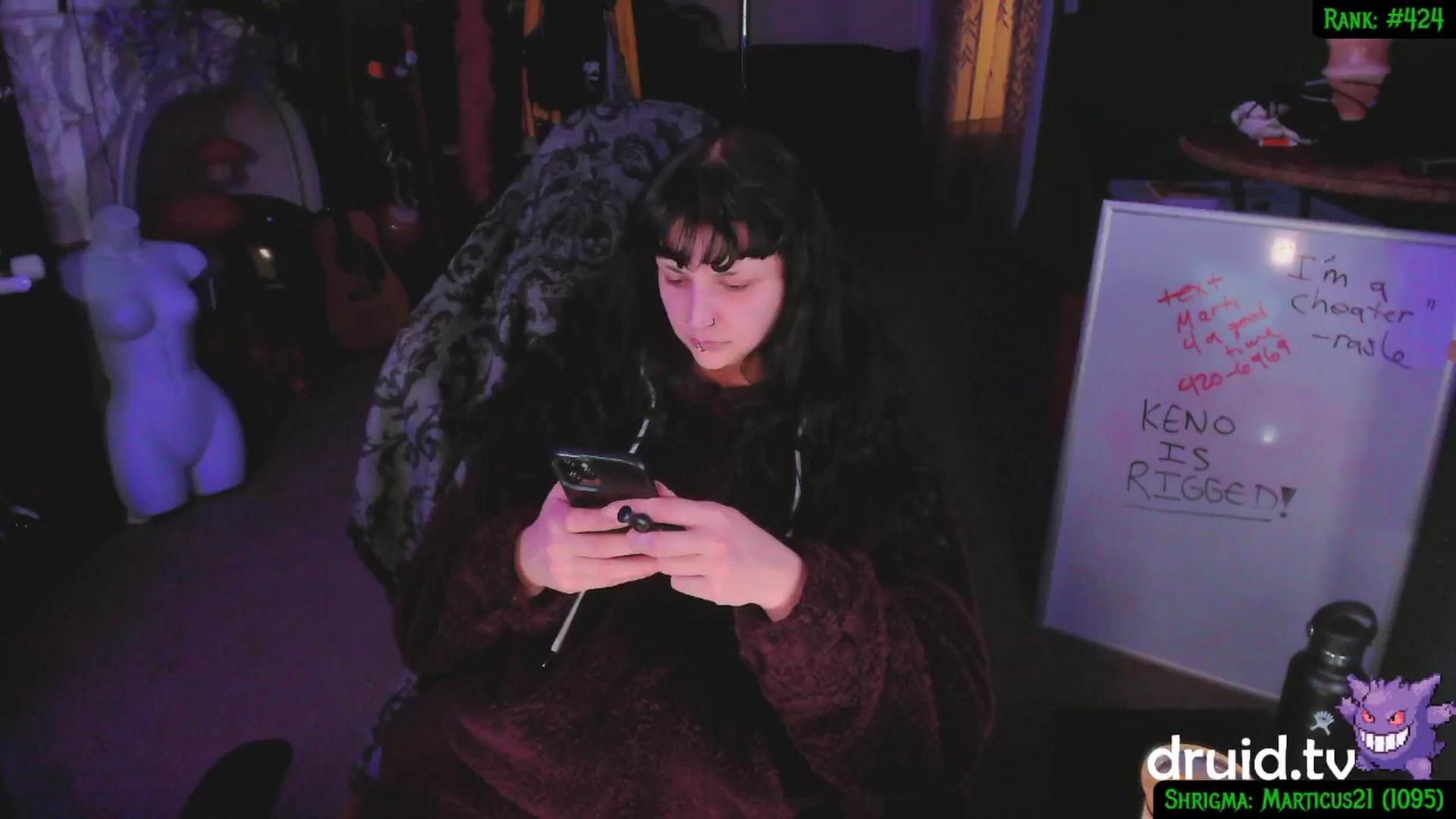 Gallery image thumbnail from druidjpg's myfreecams stream on, 01/30/2025, 05:03 image 20 of 20