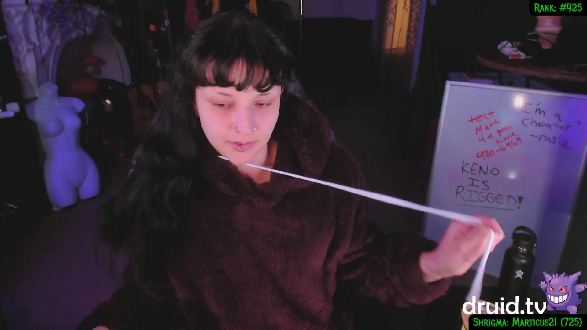 Gallery image thumbnail from druidjpg's myfreecams stream on, 01/30/2025, 05:03 image 17 of 20