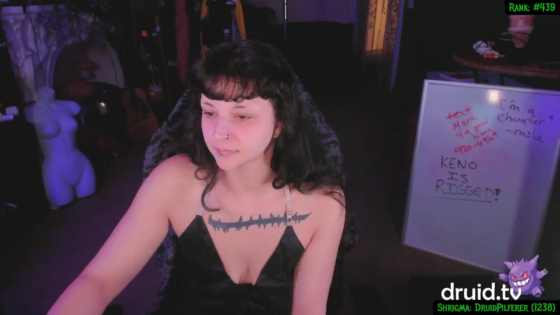 Gallery image thumbnail from druidjpg's myfreecams stream on, 01/31/2025, 05:18 image 13 of 20