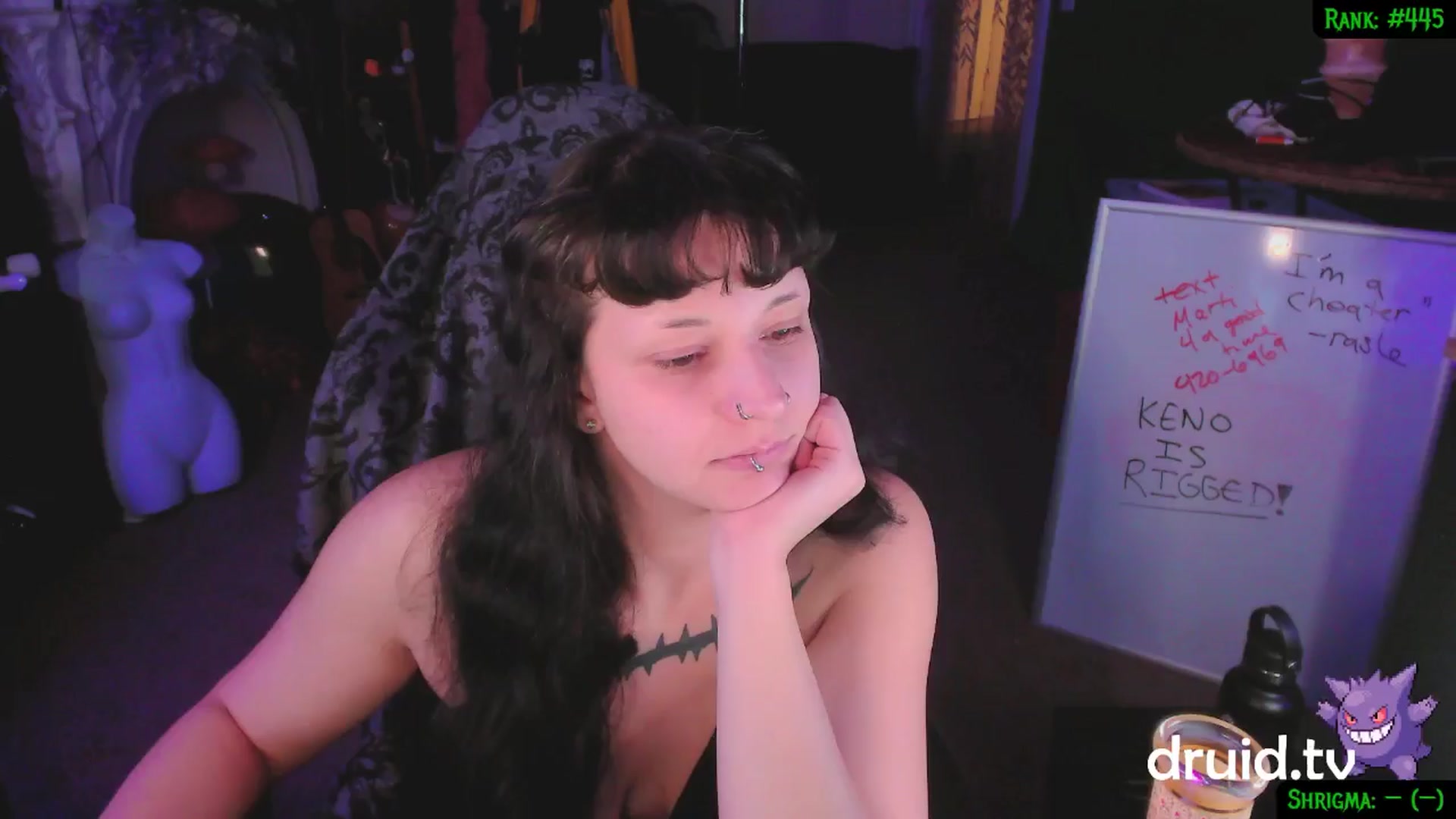Gallery image thumbnail from druidjpg's myfreecams stream on, 01/31/2025, 05:18 image 6 of 20