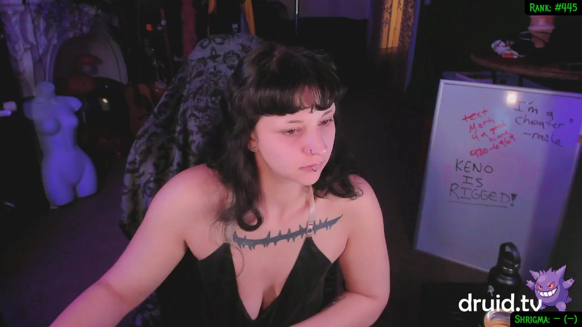 Gallery image thumbnail from druidjpg's myfreecams stream on, 01/31/2025, 05:18 image 4 of 20