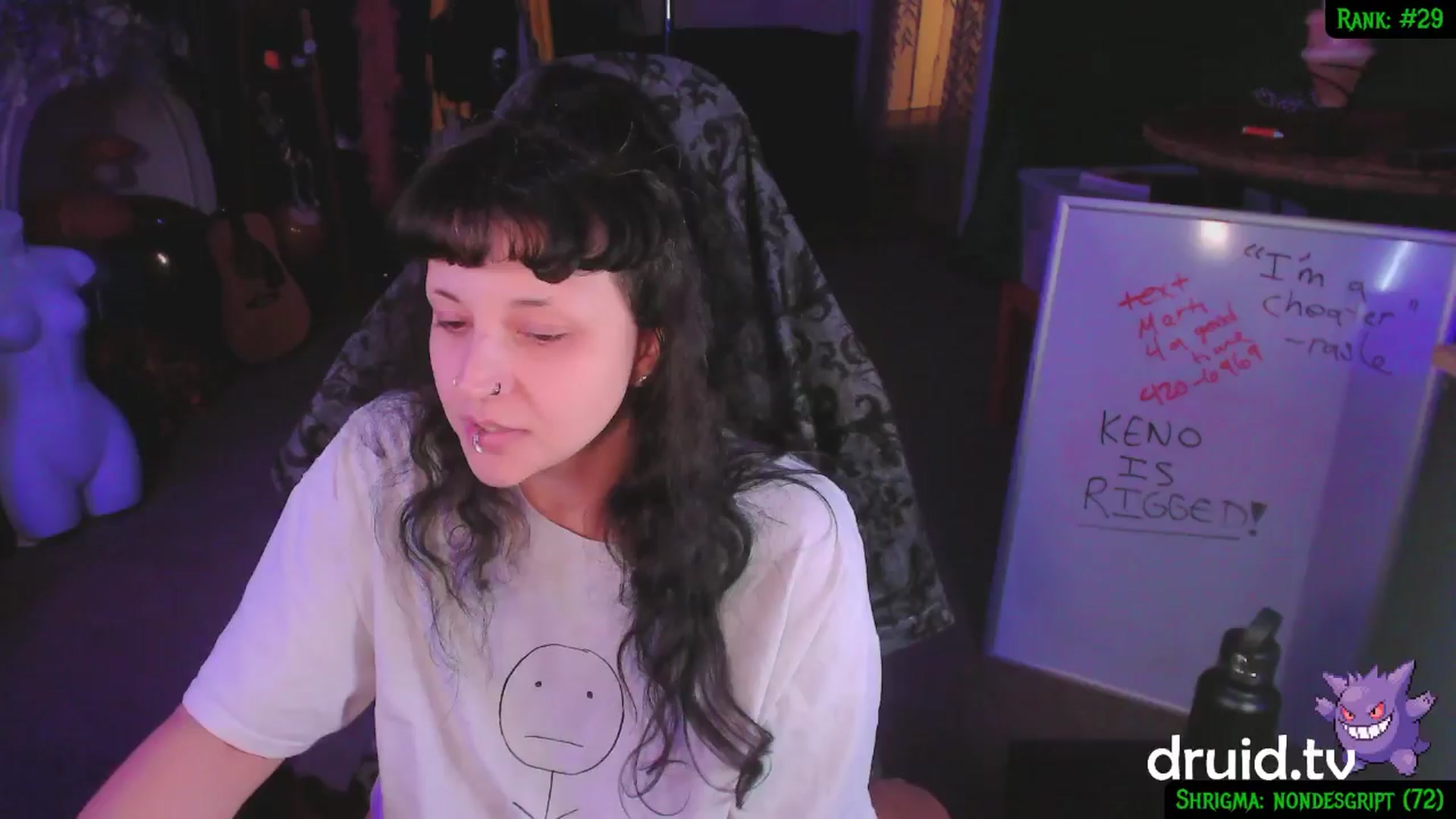 Gallery image thumbnail from druidjpg's myfreecams stream on, 02/04/2025, 06:10 image 13 of 20