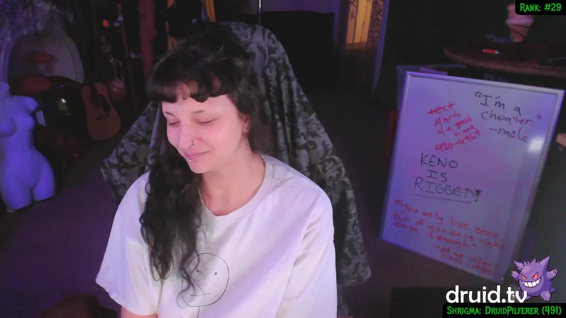 Gallery image thumbnail from druidjpg's myfreecams stream on, 02/04/2025, 06:10 image 17 of 20