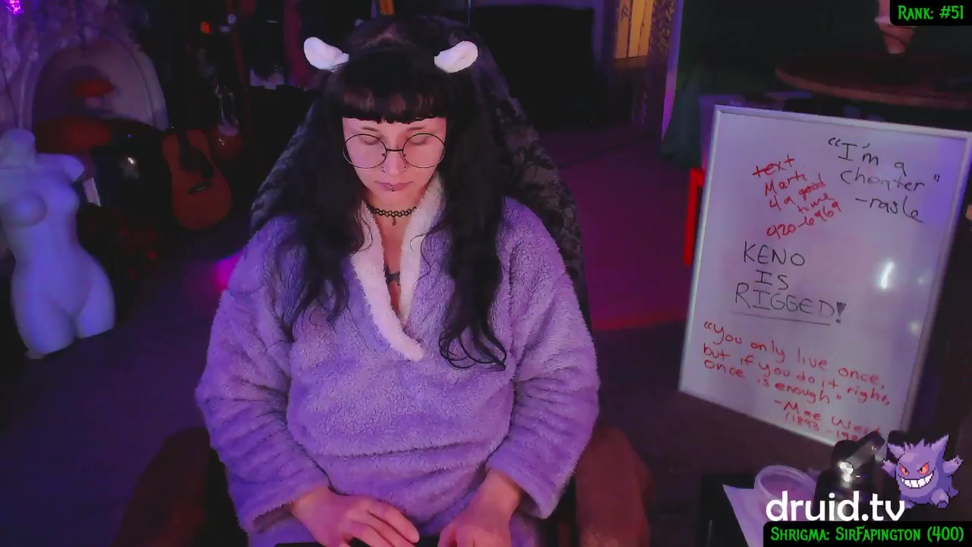 Gallery image thumbnail from druidjpg's myfreecams stream on, 02/06/2025, 05:27 image 19 of 20