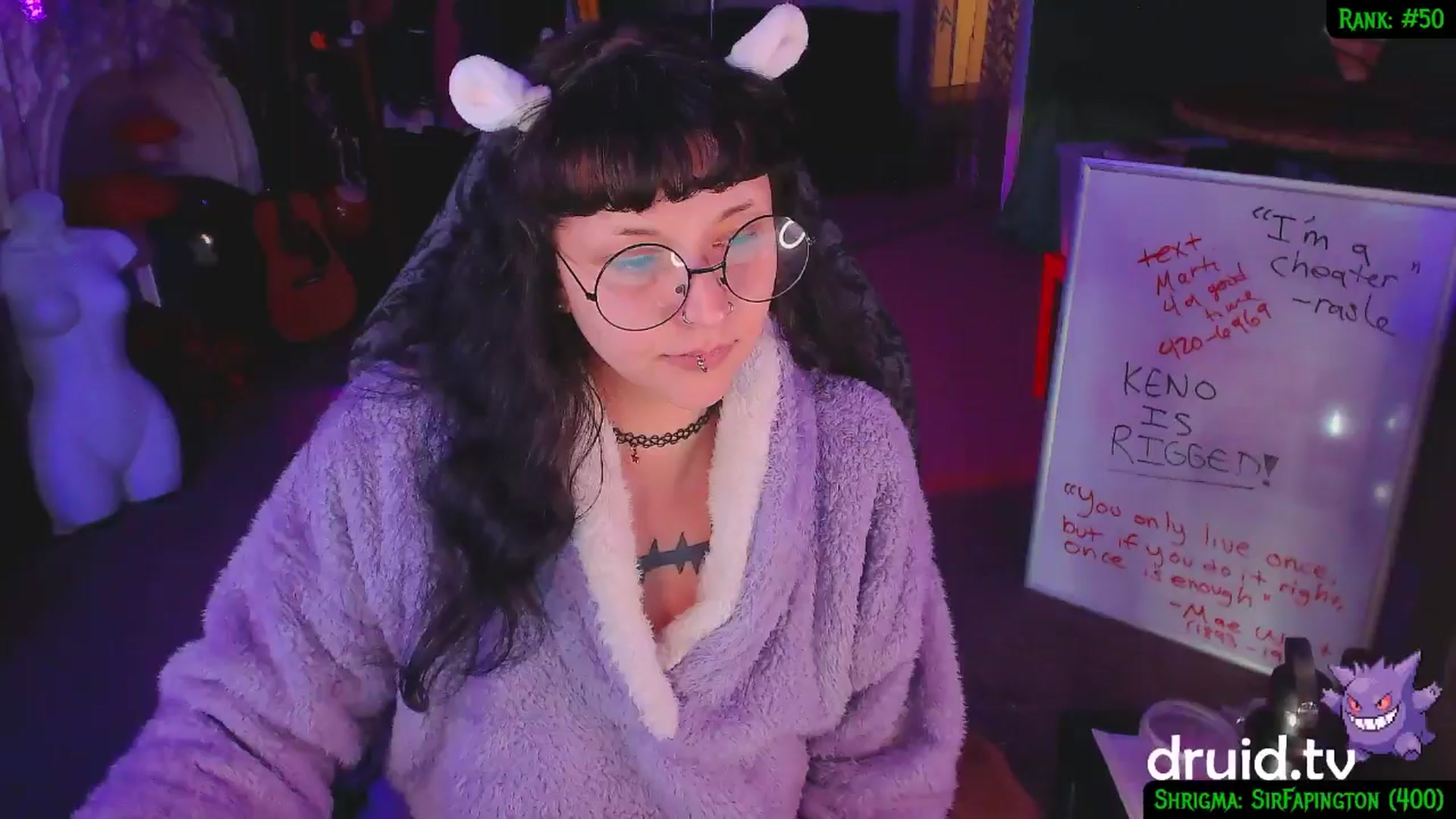 Gallery image thumbnail from druidjpg's myfreecams stream on, 02/06/2025, 05:27 image 13 of 20