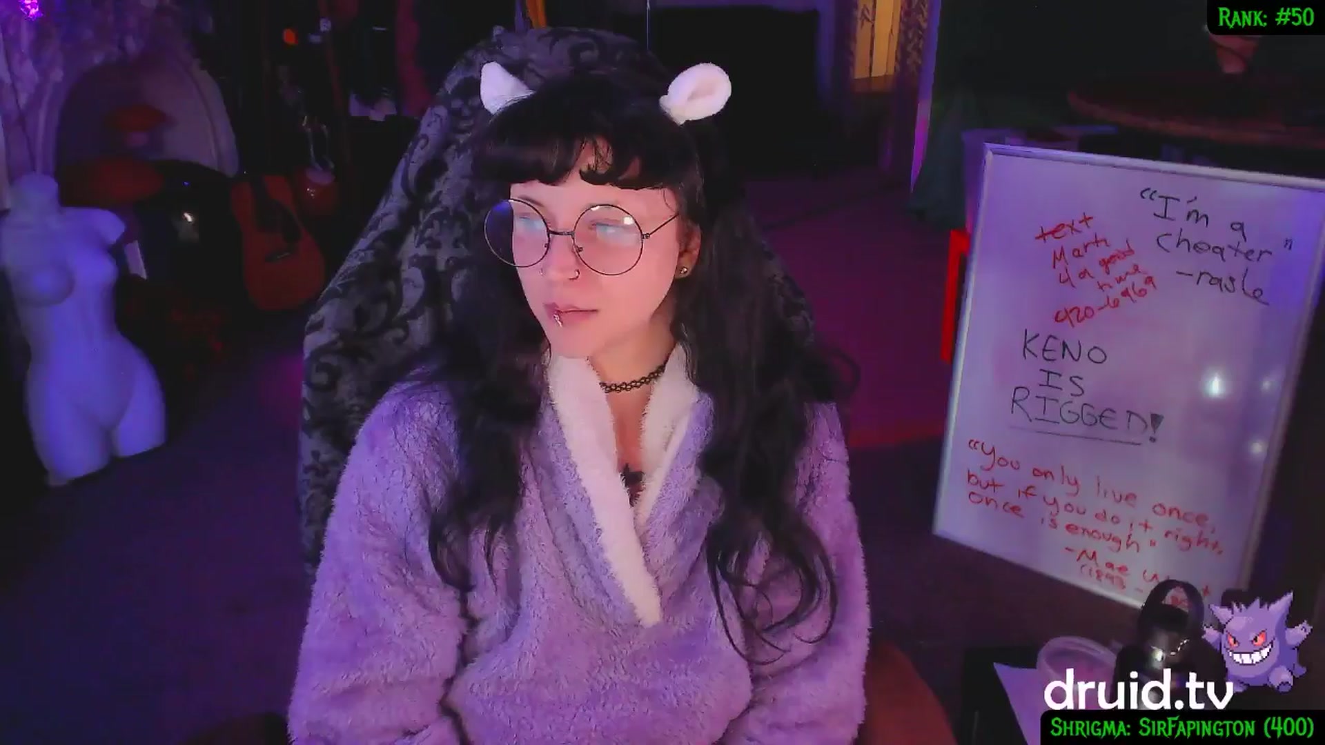 Gallery image thumbnail from druidjpg's myfreecams stream on, 02/06/2025, 05:27 image 11 of 20