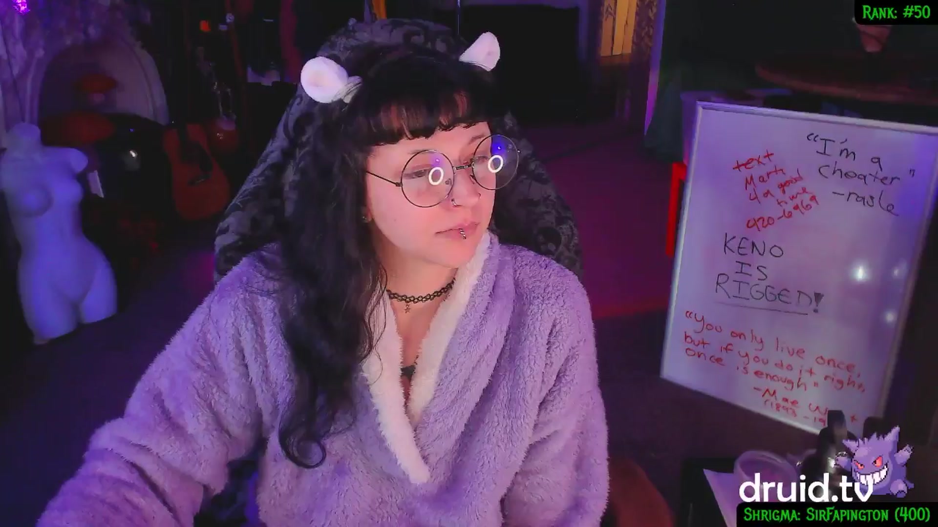 Gallery image thumbnail from druidjpg's myfreecams stream on, 02/06/2025, 05:27 image 14 of 20