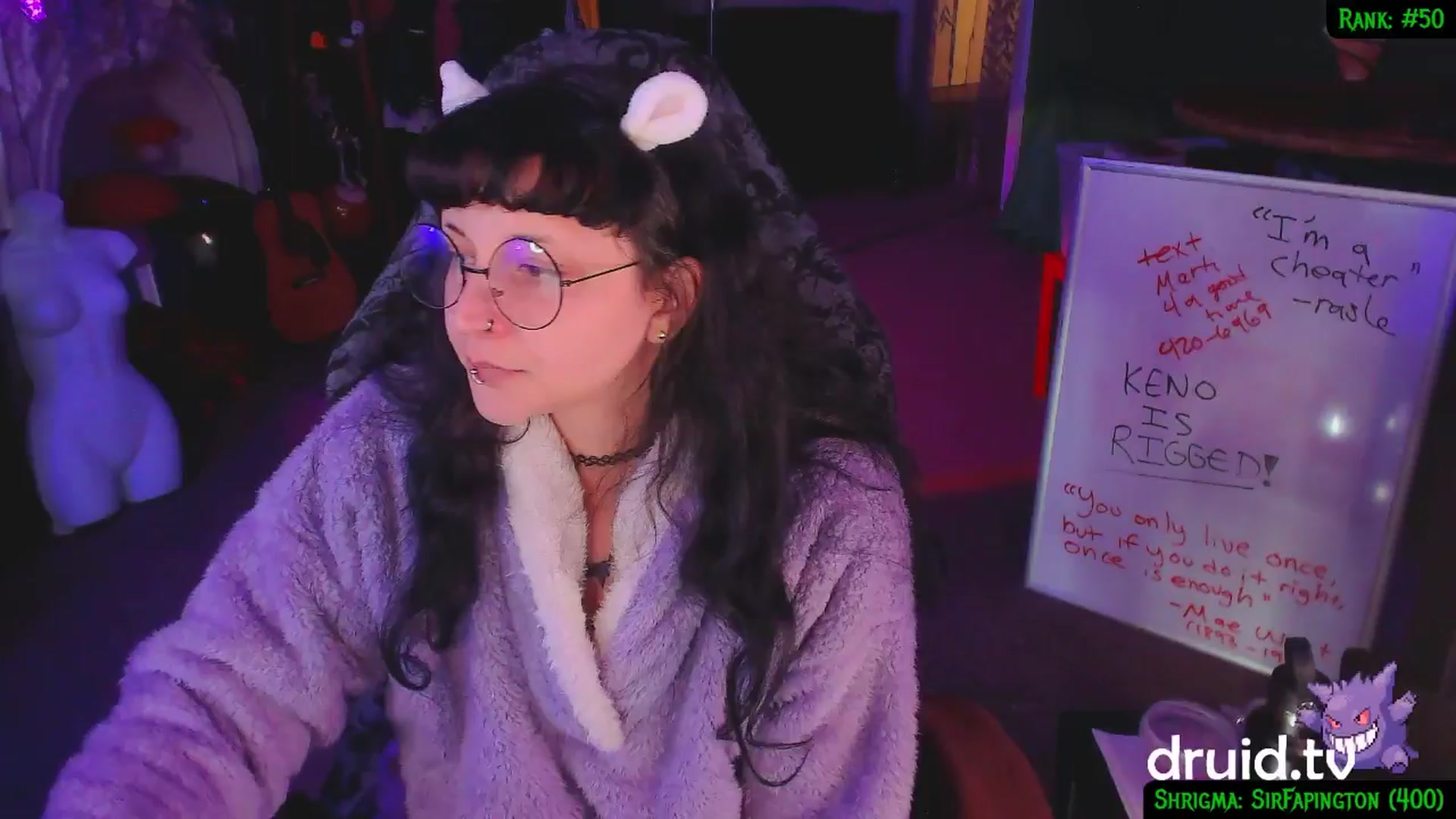 Gallery image thumbnail from druidjpg's myfreecams stream on, 02/06/2025, 05:27 image 12 of 20