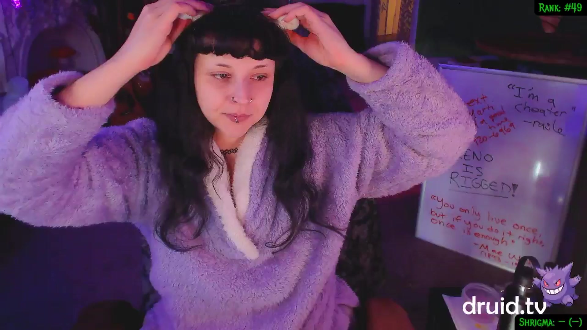 Gallery image thumbnail from druidjpg's myfreecams stream on, 02/06/2025, 05:27 image 5 of 20