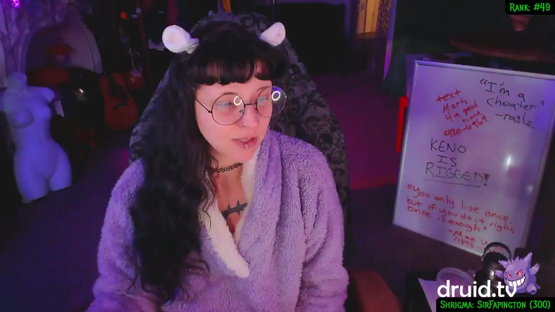Gallery image thumbnail from druidjpg's myfreecams stream on, 02/06/2025, 05:27 image 8 of 20