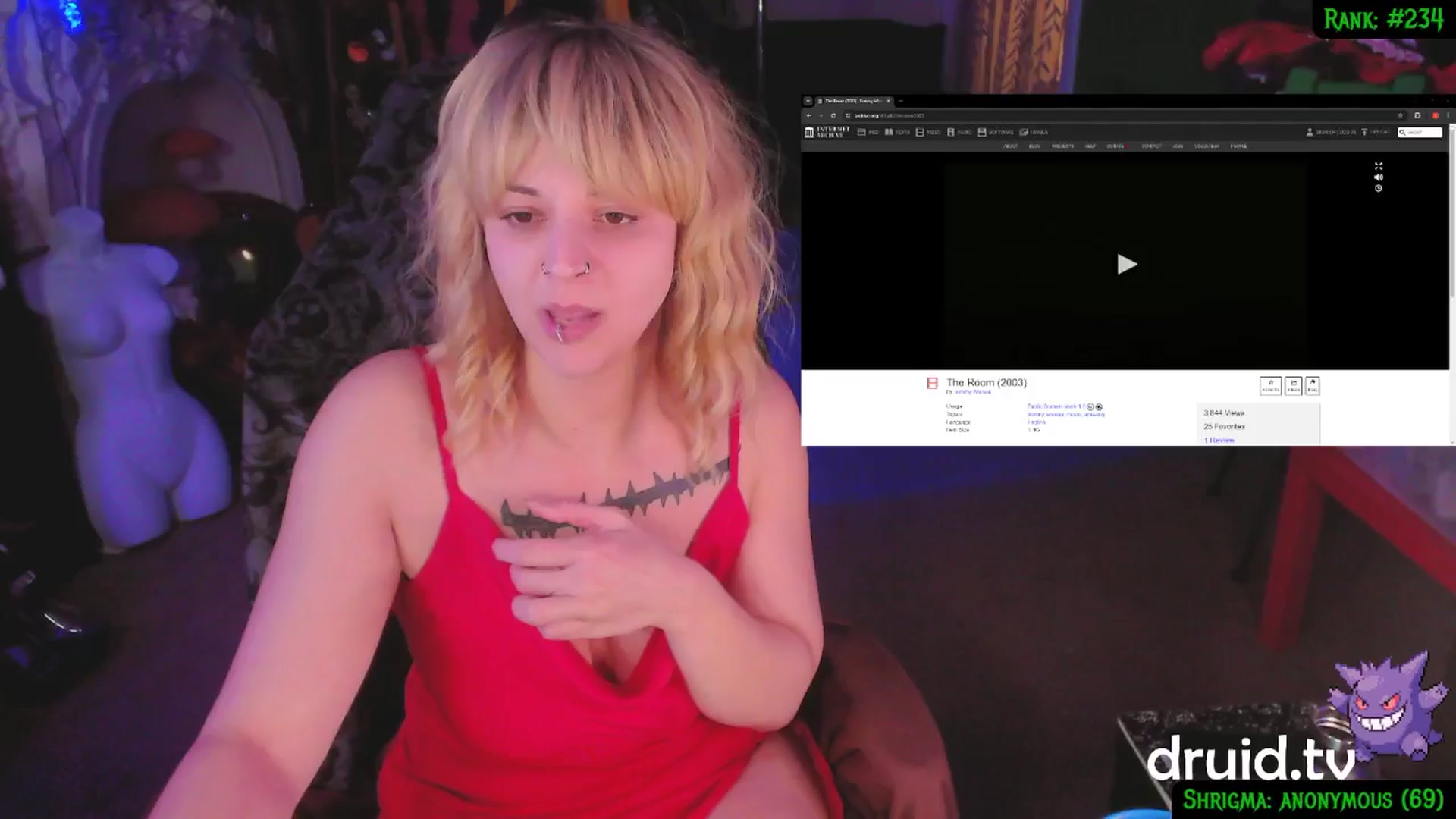 Gallery image thumbnail from druidjpg's myfreecams stream on, 02/15/2025, 07:54 image 1 of 20