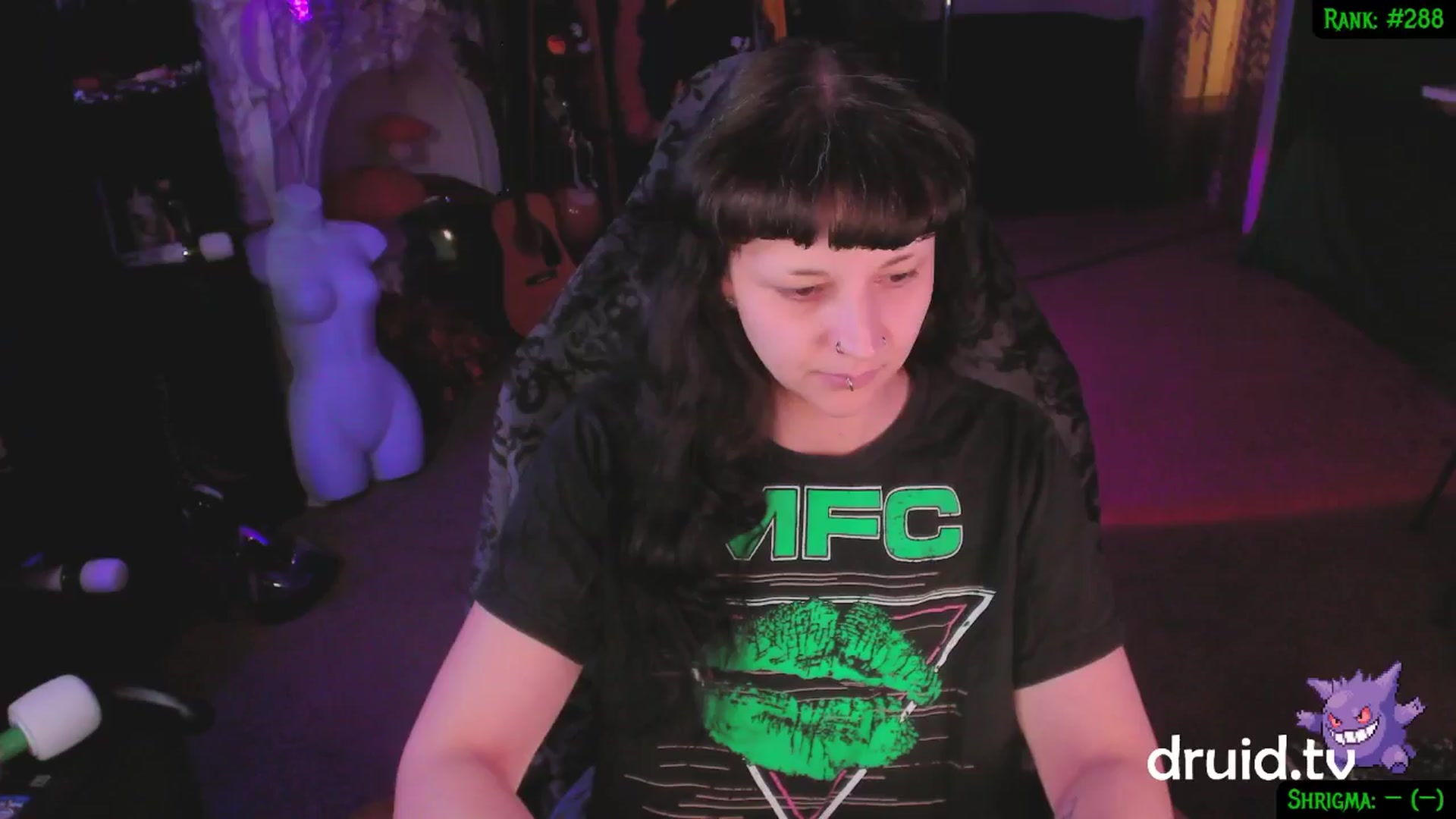 Gallery image thumbnail from druidjpg's myfreecams stream on, 02/19/2025, 05:55 image 1 of 20