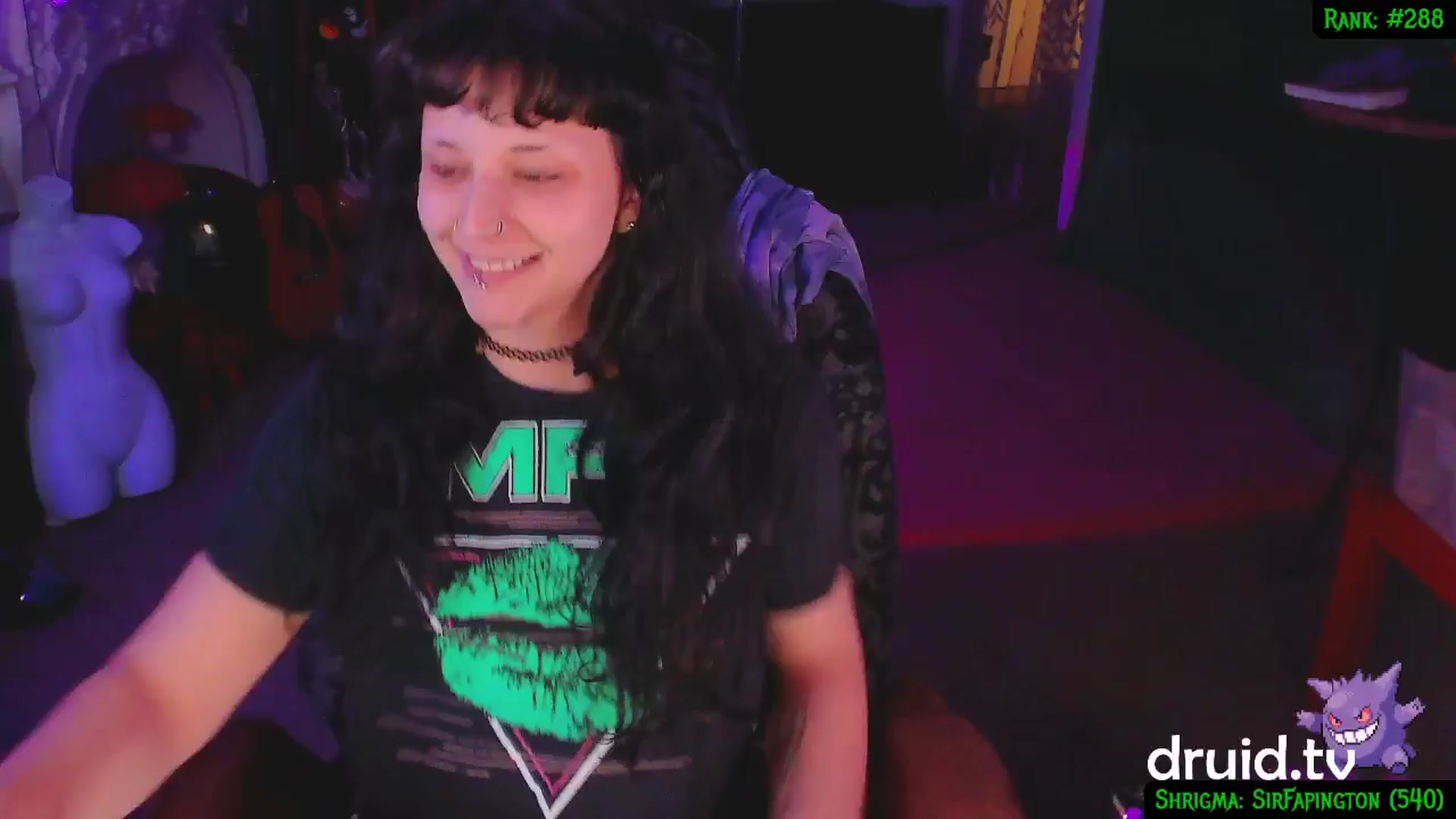 Gallery image thumbnail from druidjpg's myfreecams stream on, 02/19/2025, 05:55 image 15 of 20