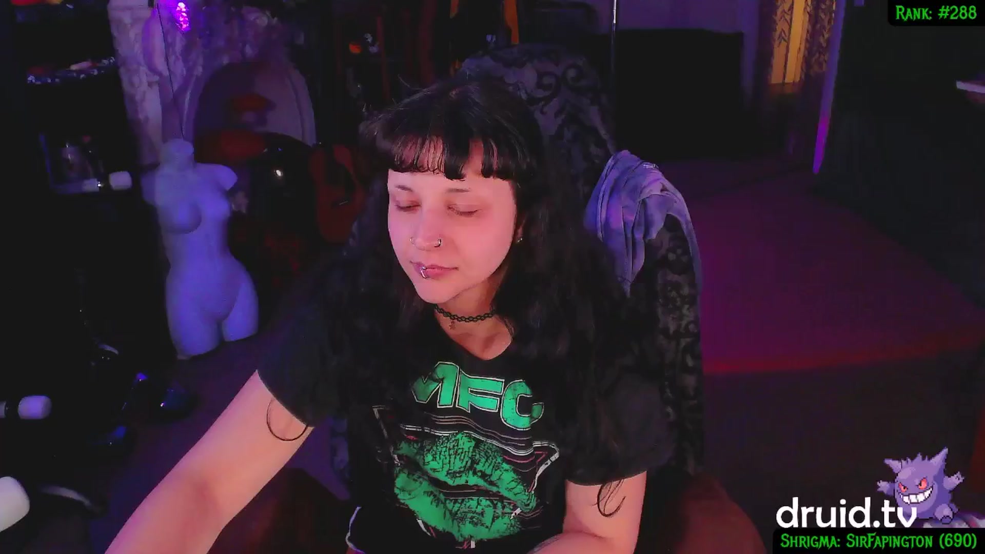 Gallery image thumbnail from druidjpg's myfreecams stream on, 02/19/2025, 05:55 image 19 of 20