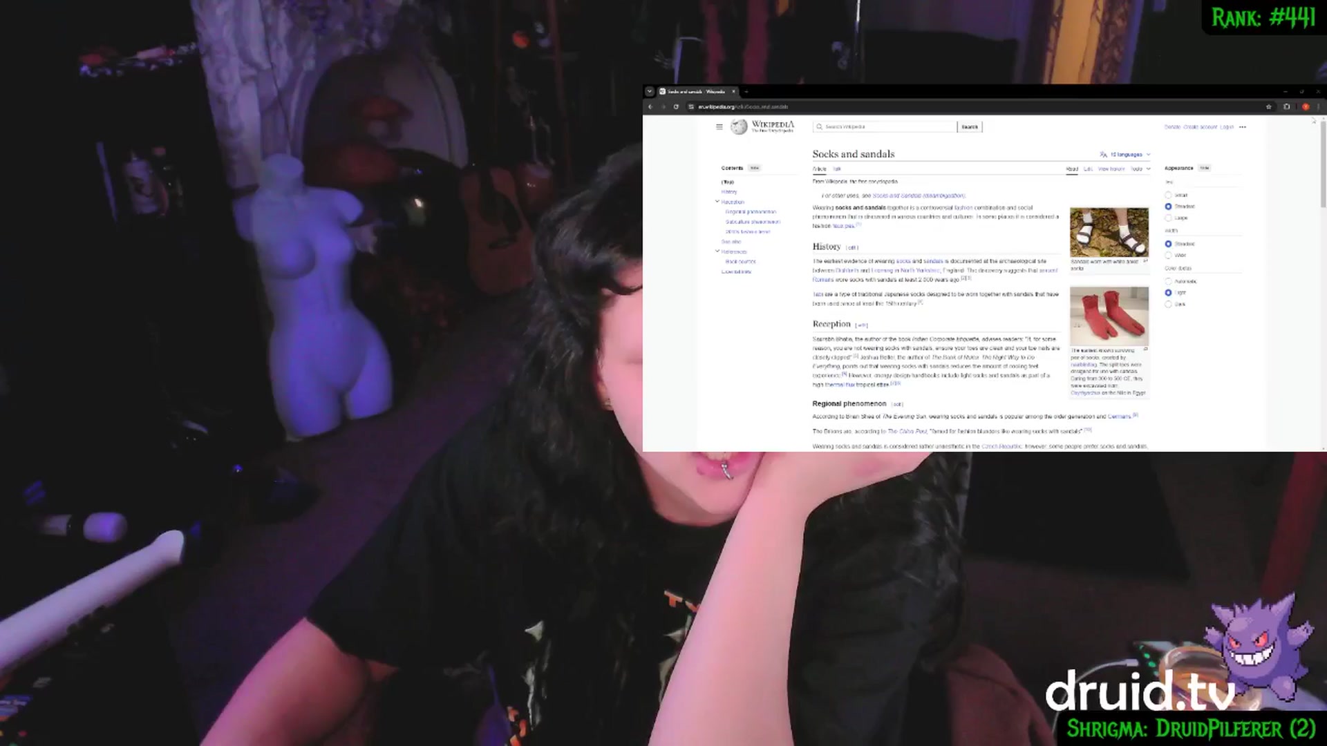 Gallery image thumbnail from druidjpg's myfreecams stream on, 02/27/2025, 05:49 image 8 of 20