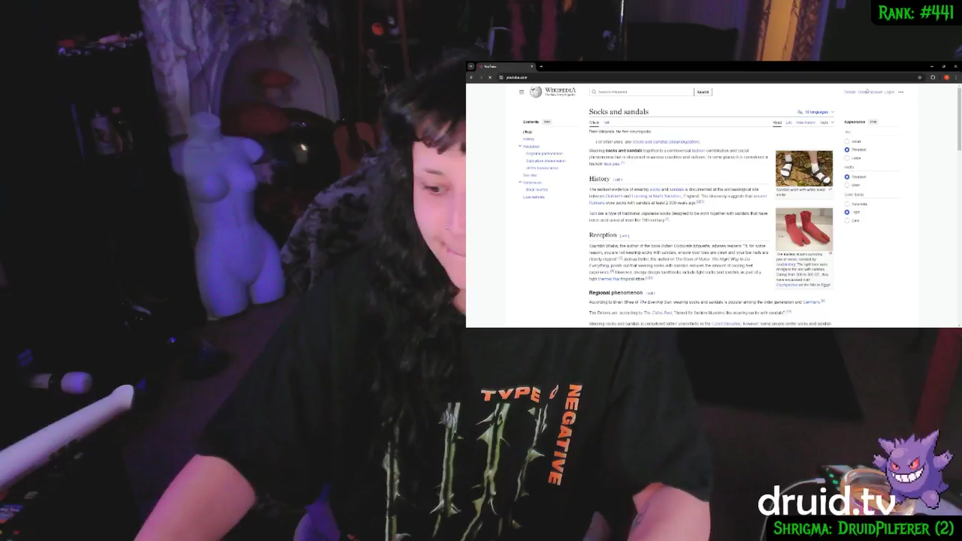 Gallery image thumbnail from druidjpg's myfreecams stream on, 02/27/2025, 05:49 image 10 of 20