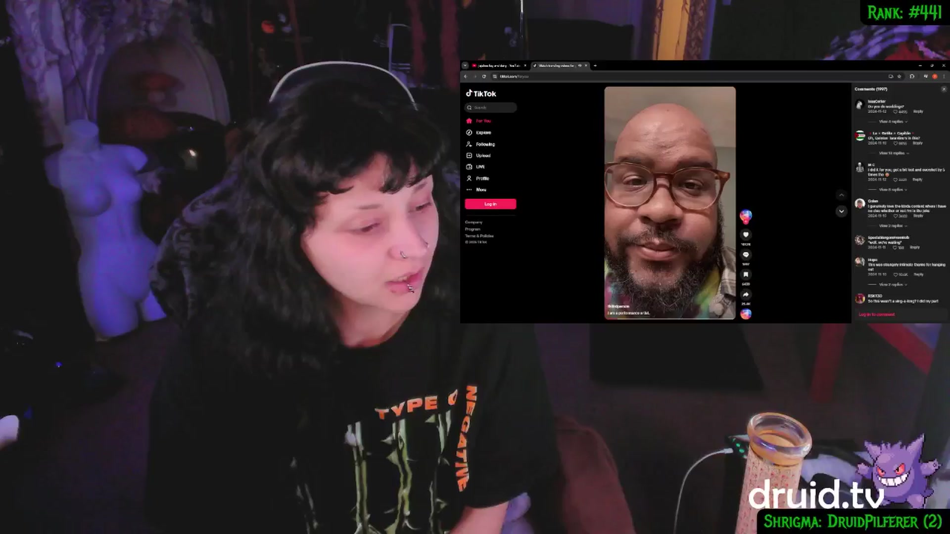Gallery image thumbnail from druidjpg's myfreecams stream on, 02/27/2025, 05:49 image 13 of 20