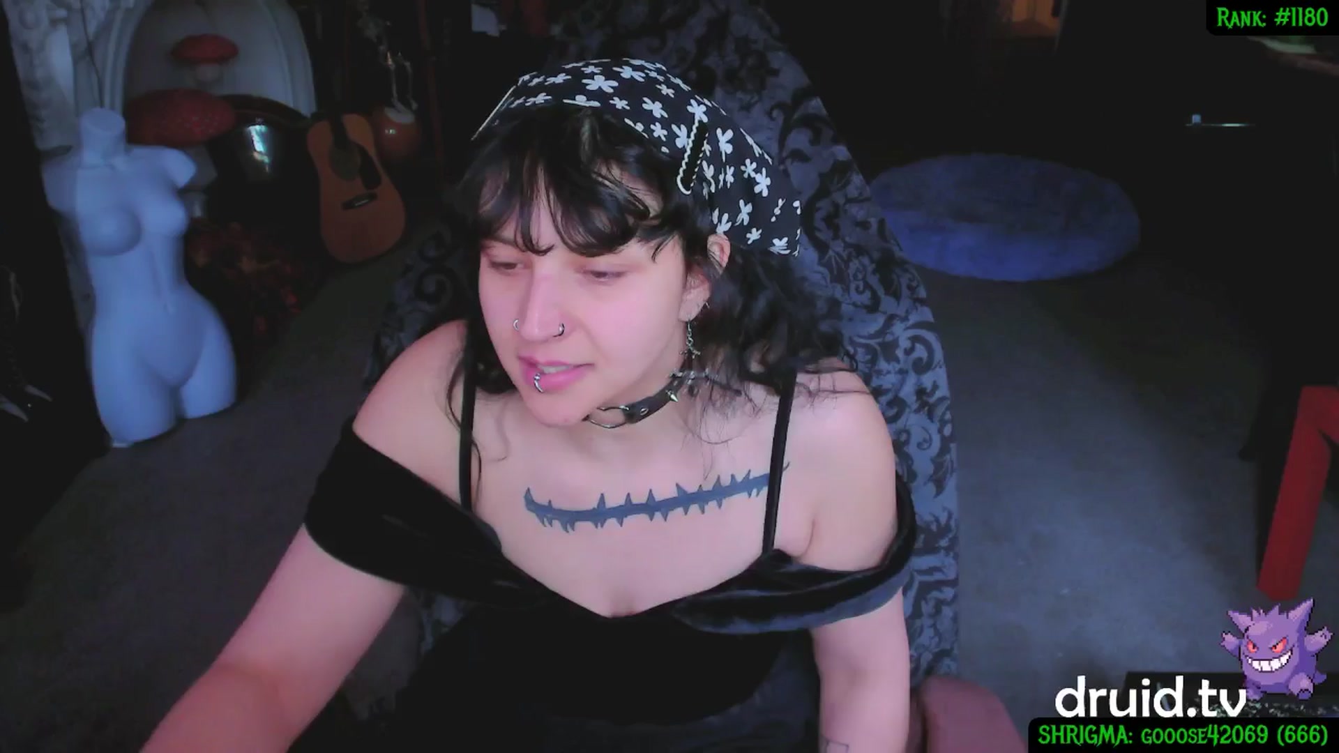 Gallery image thumbnail from druidjpg's myfreecams stream on, 04/22/2025, 18:38 image 7 of 20