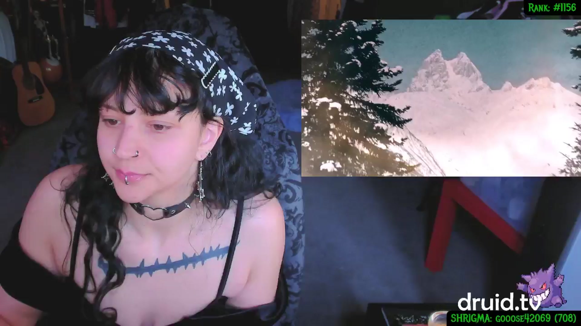 Gallery image thumbnail from druidjpg's myfreecams stream on, 04/22/2025, 18:38 image 16 of 20