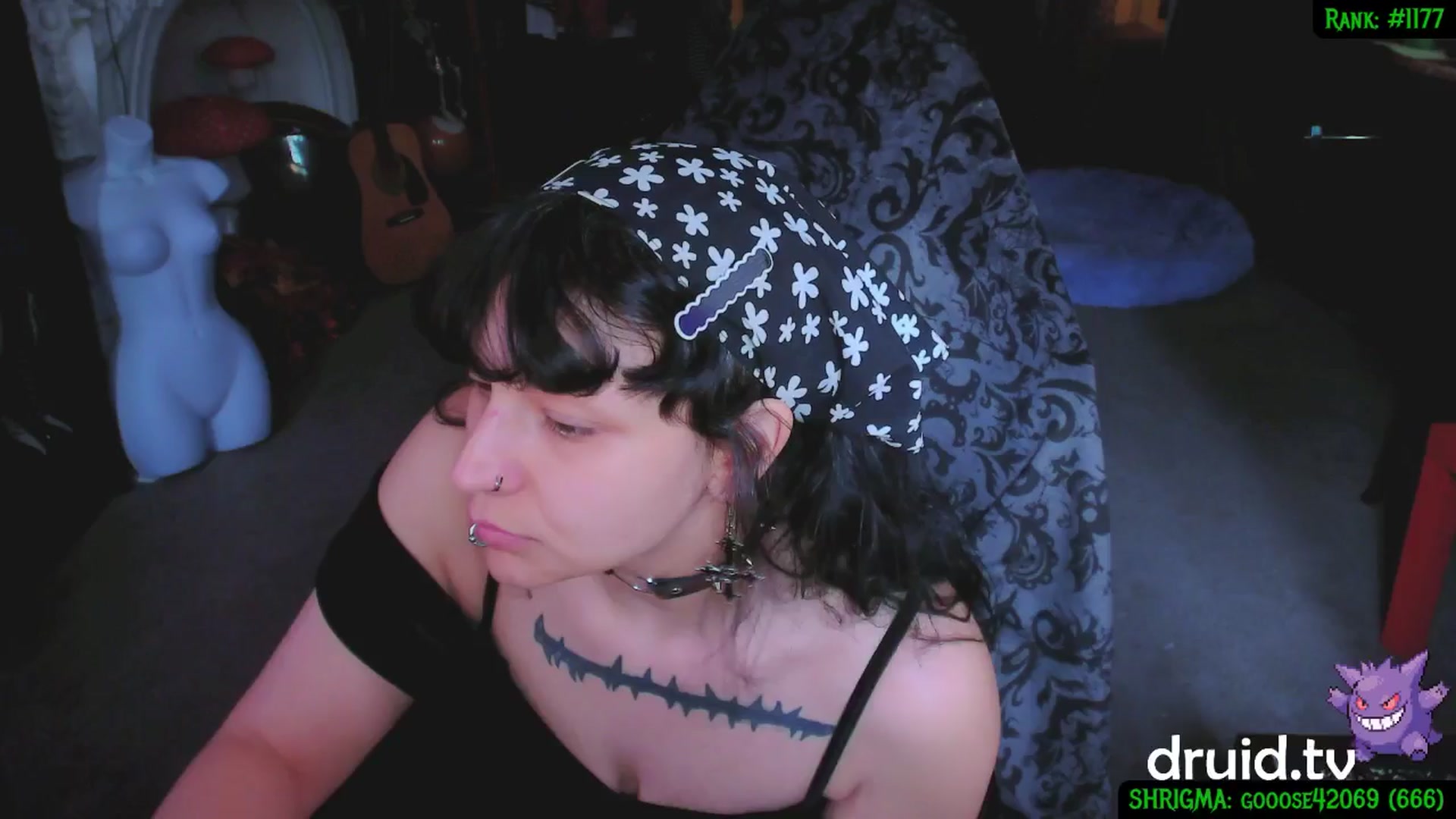 Gallery image thumbnail from druidjpg's myfreecams stream on, 04/22/2025, 18:38 image 3 of 20