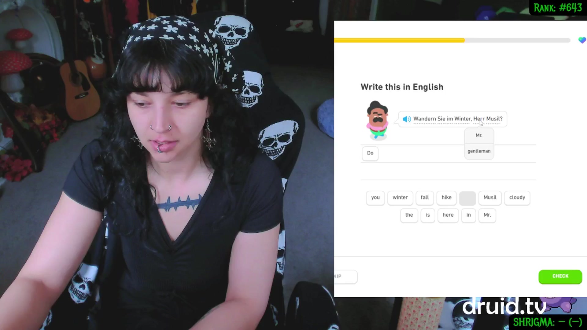 Gallery image thumbnail from druidjpg's myfreecams stream on, 05/06/2025, 17:23 image 6 of 20