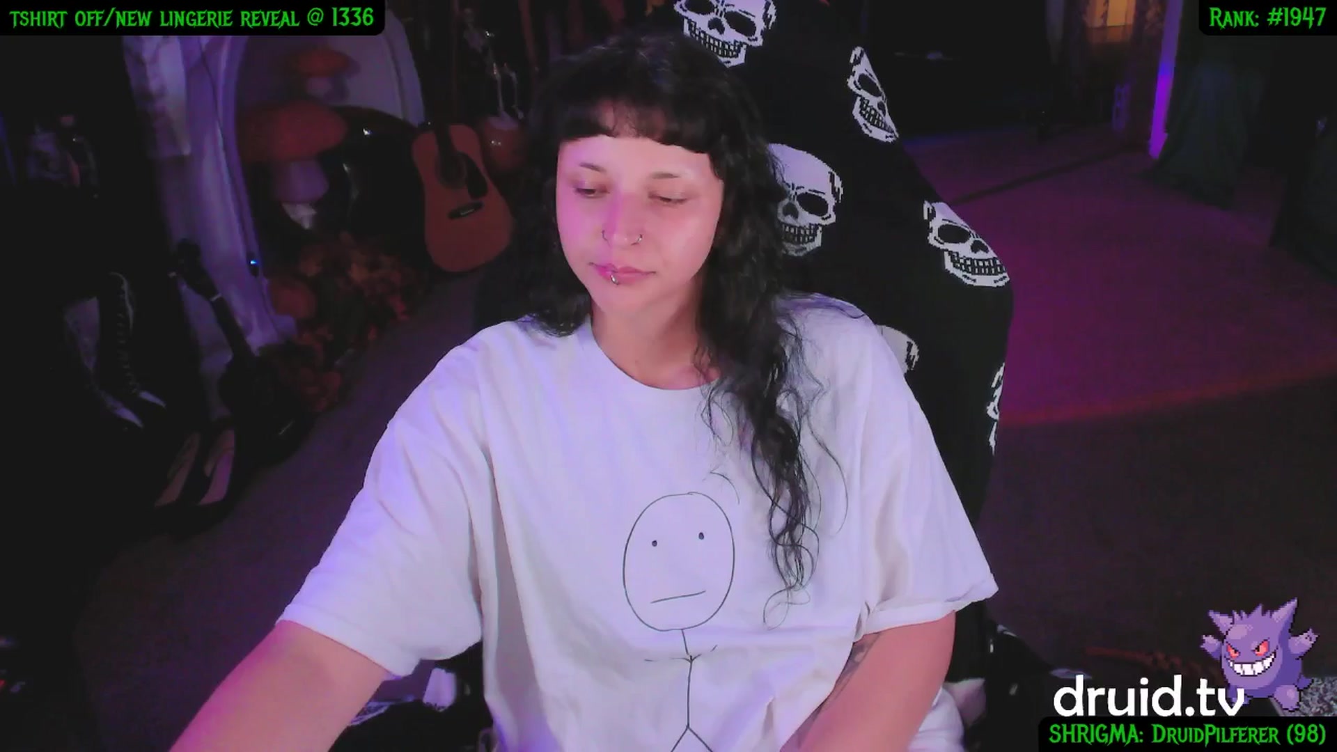 Gallery image thumbnail from druidjpg's myfreecams stream on, 05/29/2025, 04:39 image 3 of 20