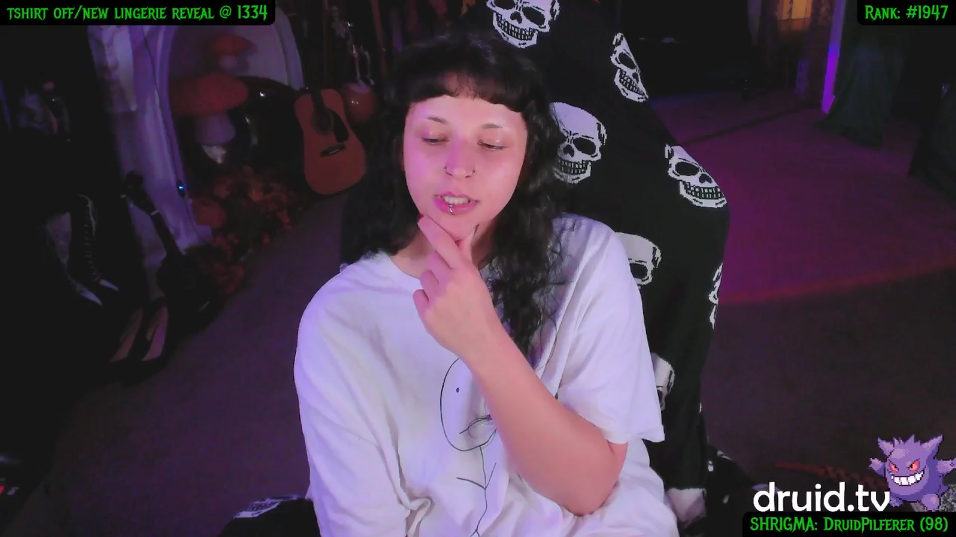 Gallery image thumbnail from druidjpg's myfreecams stream on, 05/29/2025, 04:39 image 4 of 20