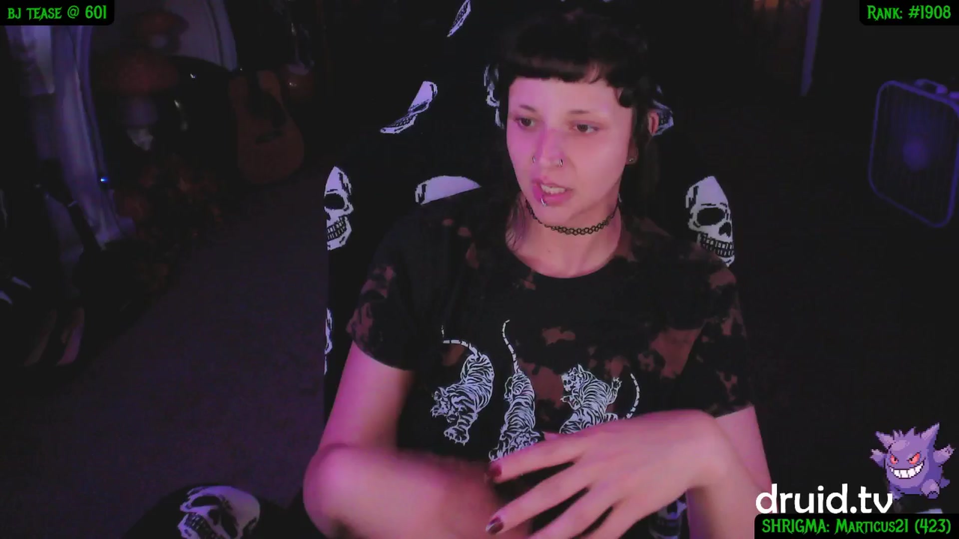 Gallery image thumbnail from druidjpg's myfreecams stream on, 05/31/2025, 04:54 image 2 of 20