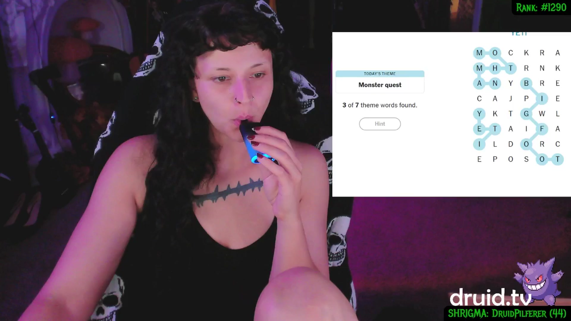 Gallery image thumbnail from druidjpg's myfreecams stream on, 06/05/2025, 06:11 image 2 of 20