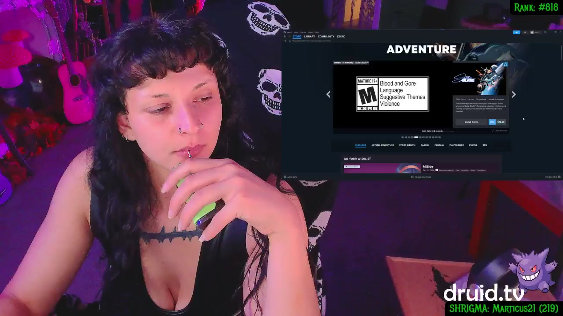 Gallery image thumbnail from druidjpg's myfreecams stream on, 06/17/2025, 05:52 image 10 of 20